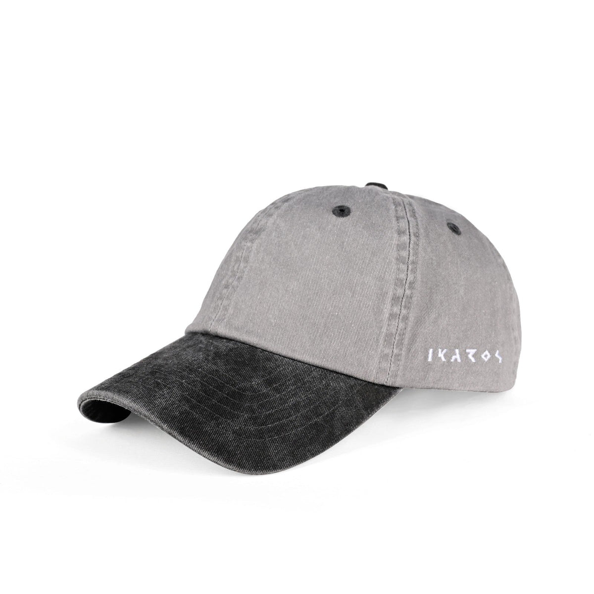 Grey Black Washed Cap | Small - Medium