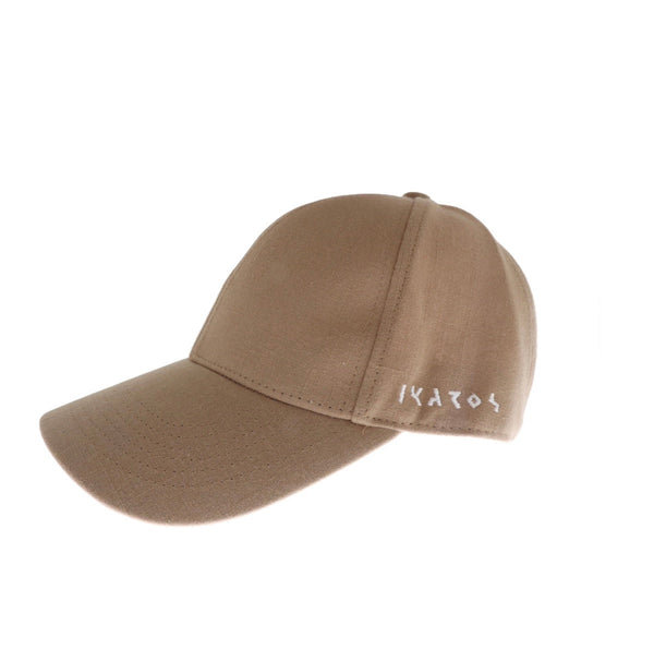Camel Linen Cap